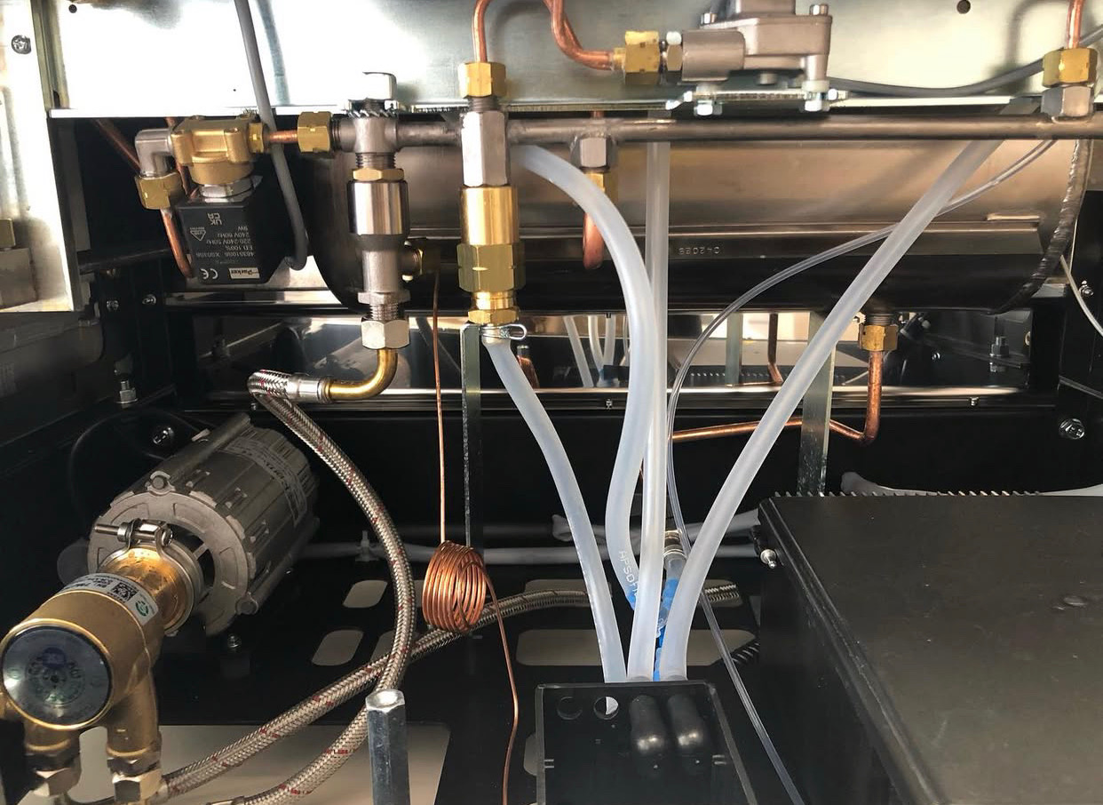 Commercial espresso machine boiler