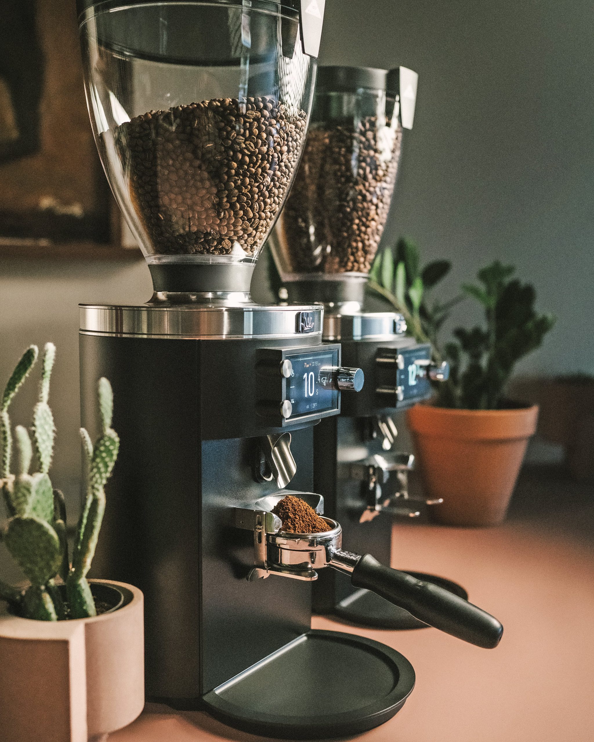 Commercial coffee grinders